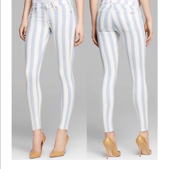 hudson striped jeans